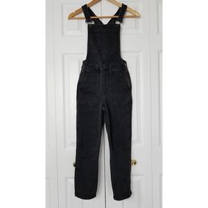 Madewell Womens Skinny Overalls Black Denim XXS